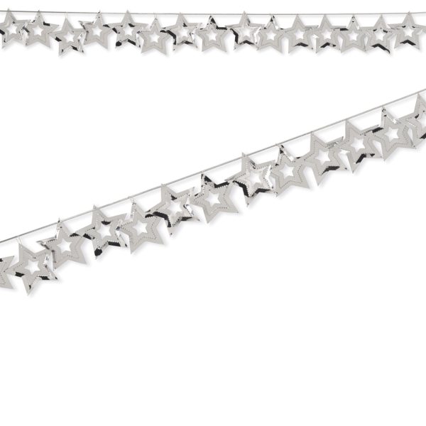 שרשרת תלייה כוכבים כסוף