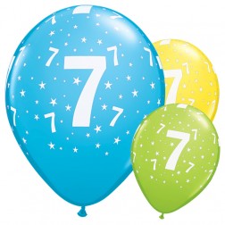 בלוני לטקס גיל שבע