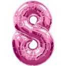 בלון הליום ענק מג'נטה ספרה 8