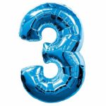בלון הליום ענק כחול ספרה 3