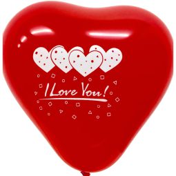 בלון לטקס לב 17