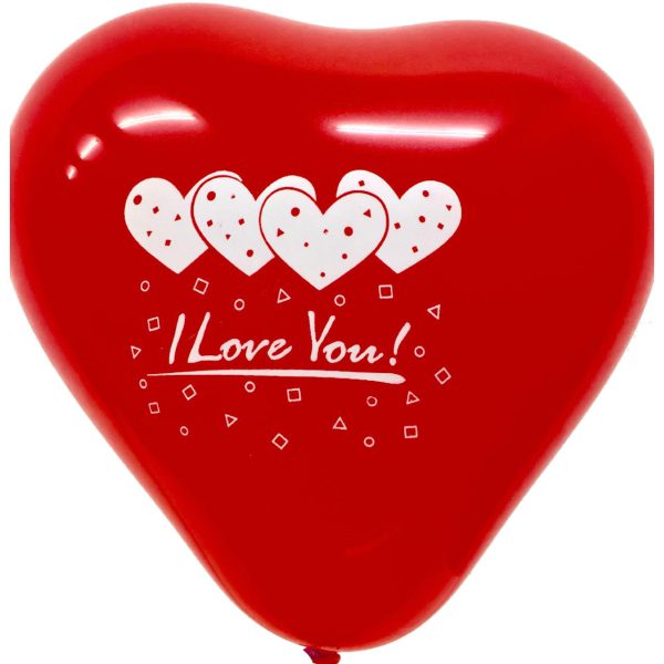 בלון לטקס לב 17