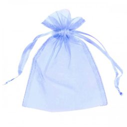 שקיות אורגנזה כחול פסטל