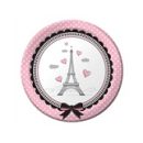 צלחות נייר קטנות לחגוג בפריז