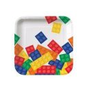 צלחות נייר קטנות לגו