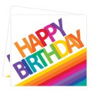 מפיות גדולות happy birthday צבעי הקשת