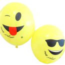 בלון לטקס - אימוג'י - יומולדת שמח 5 יח