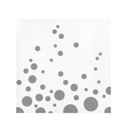 מפיות קטנות - נקודות כסופות נוצצות