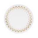 צלחות קטנות - נקודות זהב נוצצות 