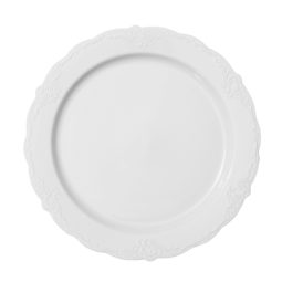 צלחות בינוניות וינטג' לבן