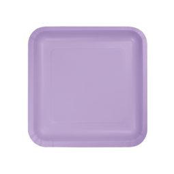 צלחות נייר קטנות מרובע לבנדר