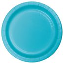 צלחות נייר גדולות עגול תכלת ברמודה