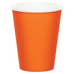 כוסות נייר חם/קר - כתום