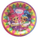 צלחות גדולות זהבית ופזית