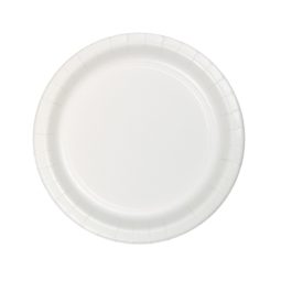 צלחות נייר קטנות עגול לבן