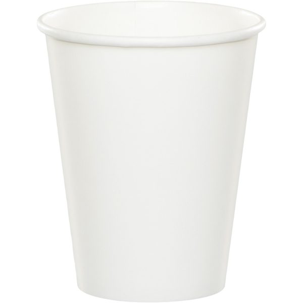 כוסות נייר חם/קר לבן