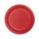 צלחות נייר קטנות עגול אדום