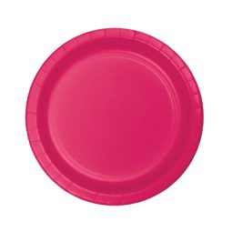 צלחות נייר קטנות עגול מג'נטה