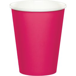 כוסות נייר חם/קר מג'נטה