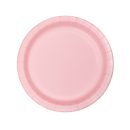 צלחות נייר קטנות עגול ורוד קלאסי