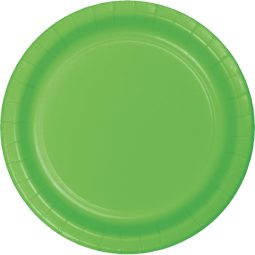 צלחות נייר גדולות עגול ליים