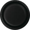 צלחות נייר גדולות עגול שחור