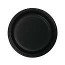 צלחות נייר קטנות עגול שחור