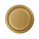 צלחות נייר קטנות עגול זהב