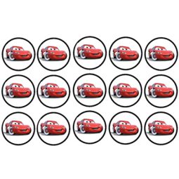 דף לקאפקייקס מכוניות 1