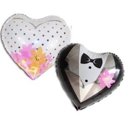 בלון הליום לבבות חתן כלה