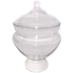 צנצנת פלסטיק עגולה לממתקים