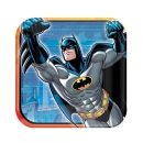 צלחות נייר קטנות מרובעות באטמן