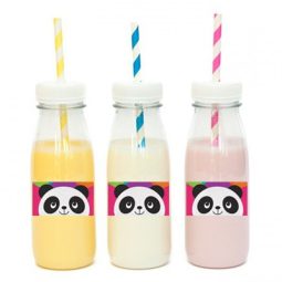 מדבקות מלבניות לעיצוב פינק פנדה