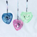 תליון לב אורות זוהרים