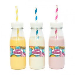 מדבקות מלבניות לעיצוב ג'אנק פוד