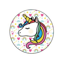 תמונה אכילה עגולה חד קרן ורוד 1