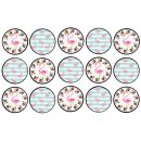 דף לקאפקייקס פלמינגו 1