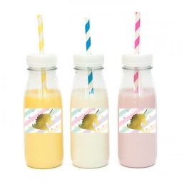 מדבקות מלבניות לעיצוב אגדת חד קרן