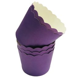 גביעי קאפקייקס -סגול 50יח