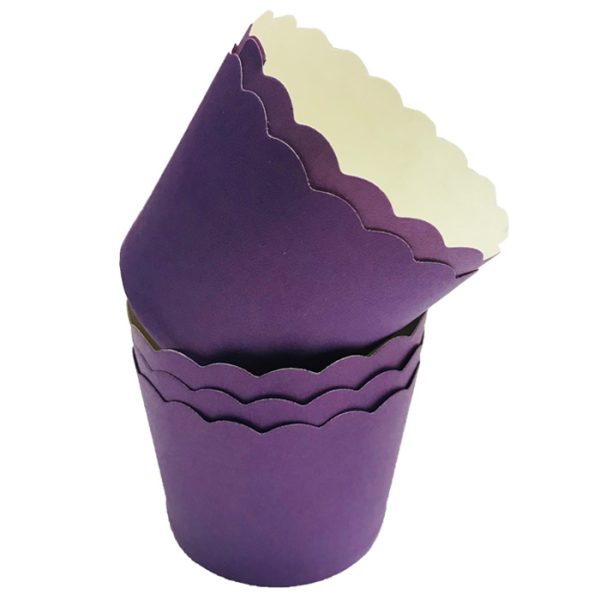 גביעי קאפקייקס -סגול 50יח