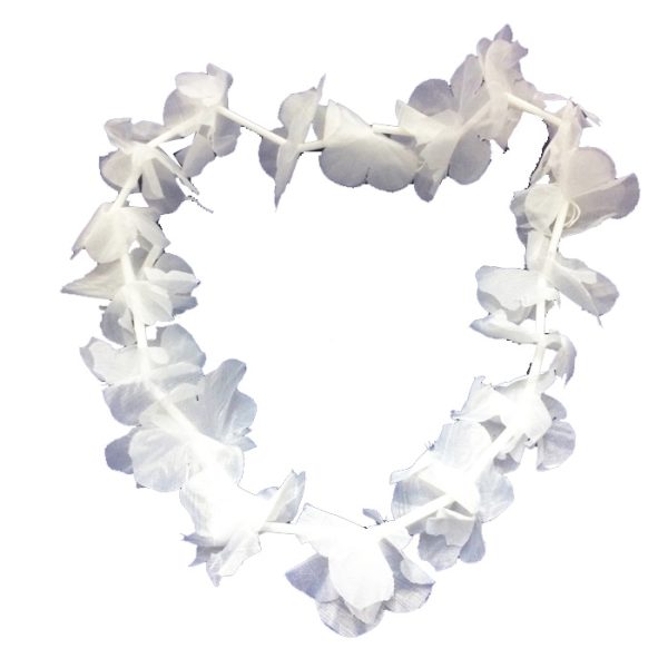 שרשרת הוואי - לבן  12 יח