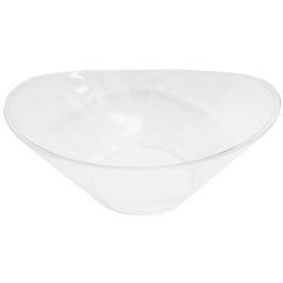 קערה אלגנט אליפסה גדולה שקוף