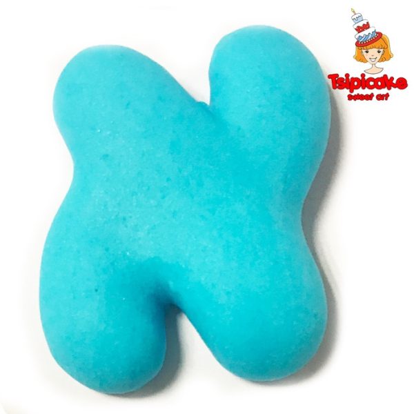 אותיות מבצק סוכר בצבעים- א'