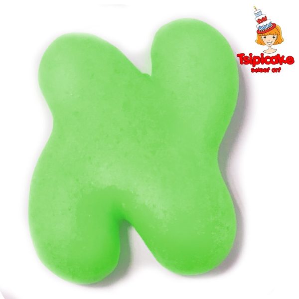 אותיות מבצק סוכר בצבעים- א'