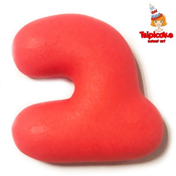 אותיות מבצק סוכר בצבעים- ב'