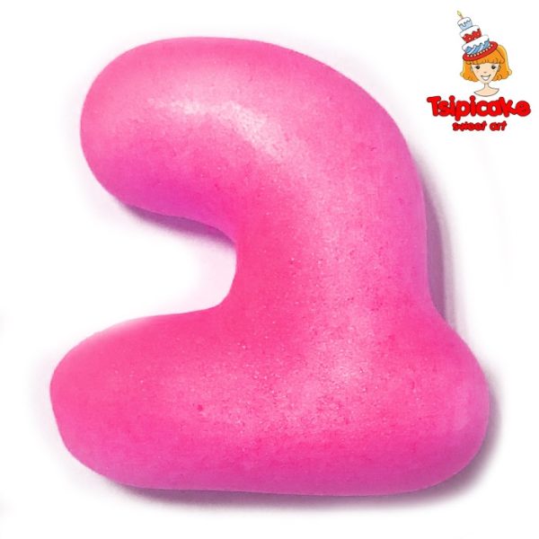 אותיות מבצק סוכר בצבעים- ב'