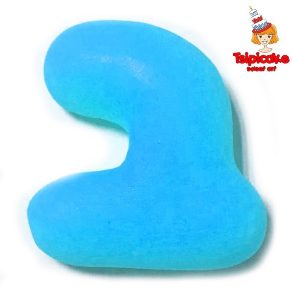 אותיות מבצק סוכר בצבעים- ב'