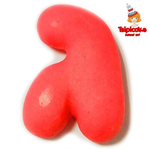 אותיות מבצק סוכר בצבעים- ג'