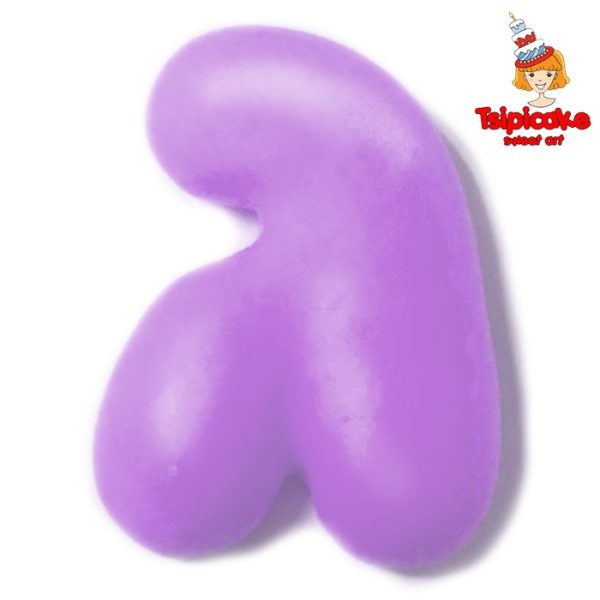 אותיות מבצק סוכר בצבעים- ג'