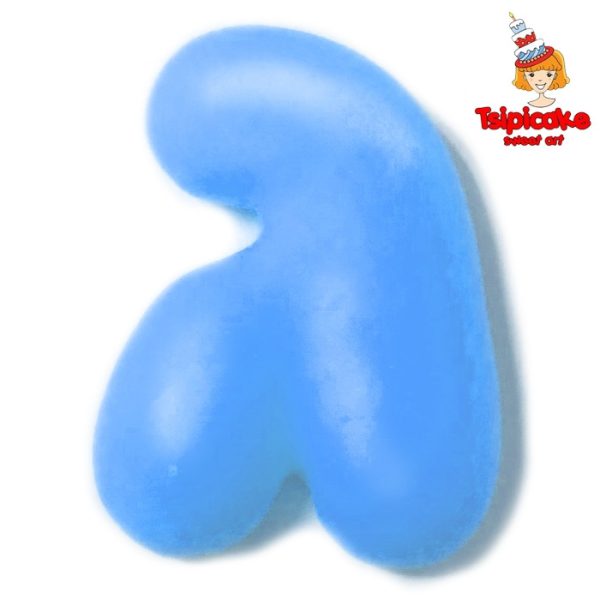 אותיות מבצק סוכר בצבעים- ג'